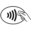 Logo voor contactloos betalen