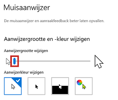 Aanwijzergrootte wijzigen in Windows 10